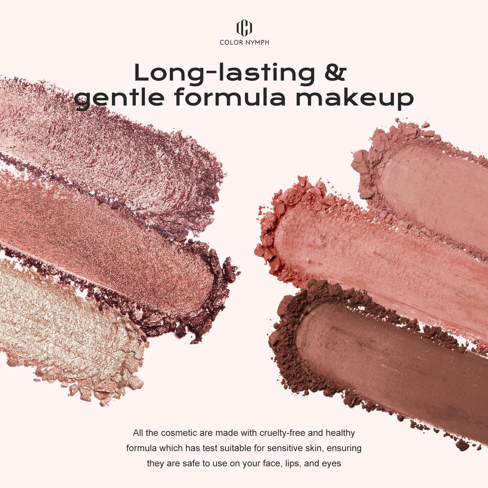 Color Nymph palette with included brush for precise application.