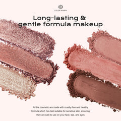Color Nymph palette with included brush for precise application.