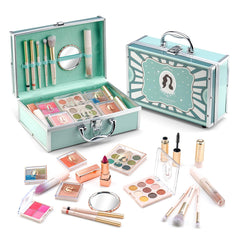 Color Nymph green retro case for organized makeup on the go