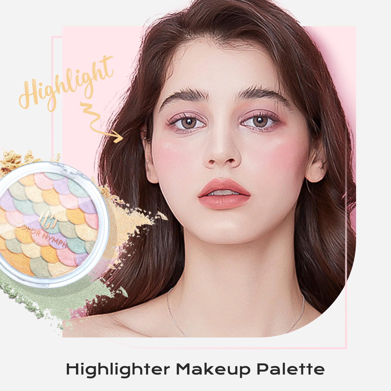 Color Nymph highlighter delivers radiant glow on the cheekbones