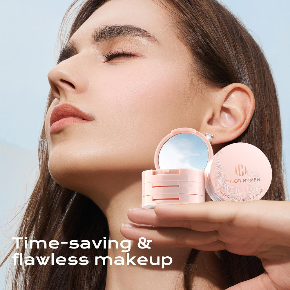 Color Nymph brush and mirror included for quick, precise application