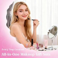 Color Nymph lipstick and eyeliner samples ready for quick daily routines.