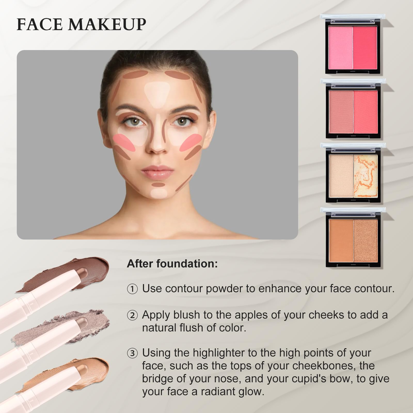 Color Nymph mascara and lipstick kit highlighting lashes and lips