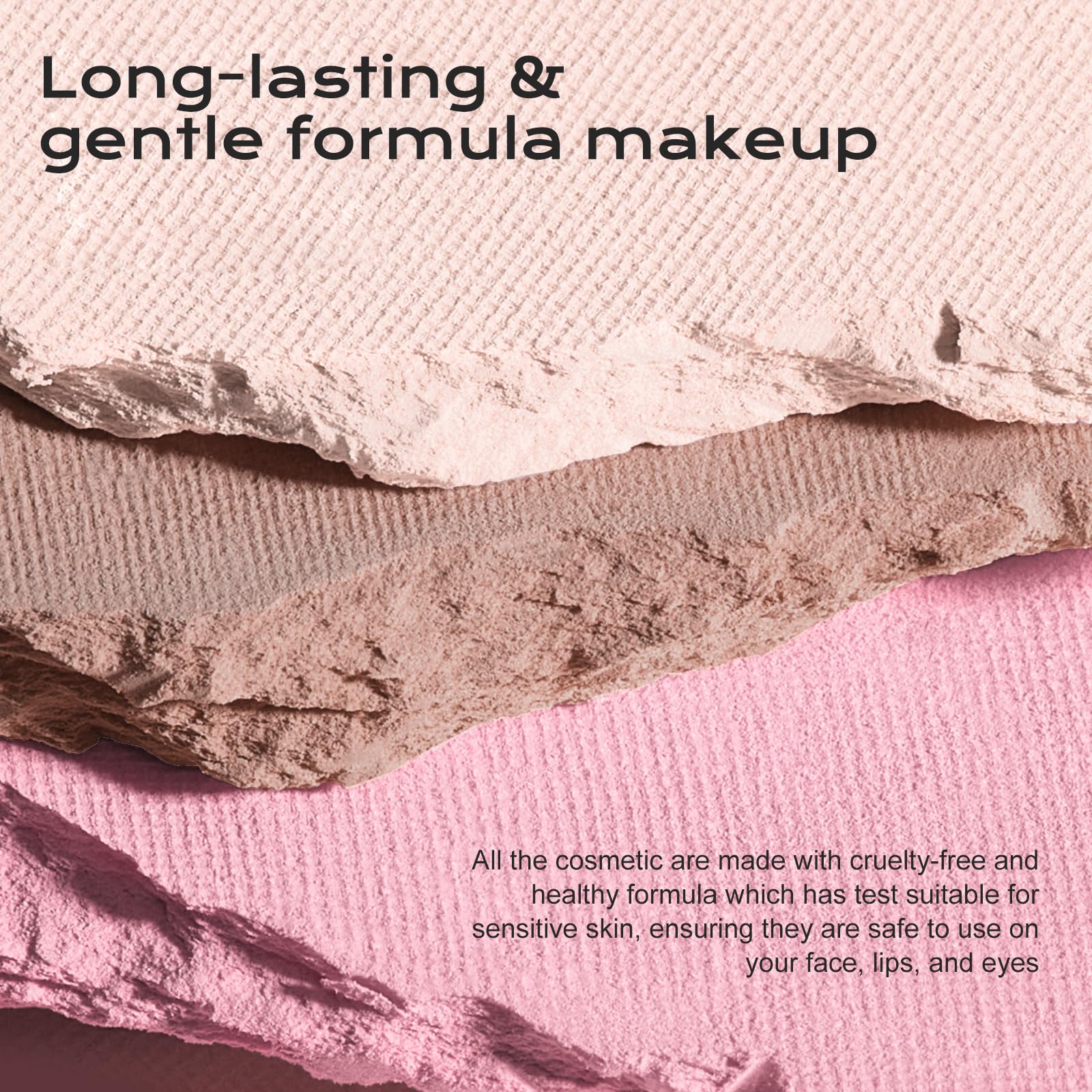 Color Nymph matte and shimmer shades in pink palette for versatile finishes