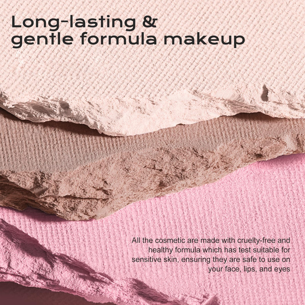 Color Nymph matte and shimmer shades in pink palette for versatile finishes
