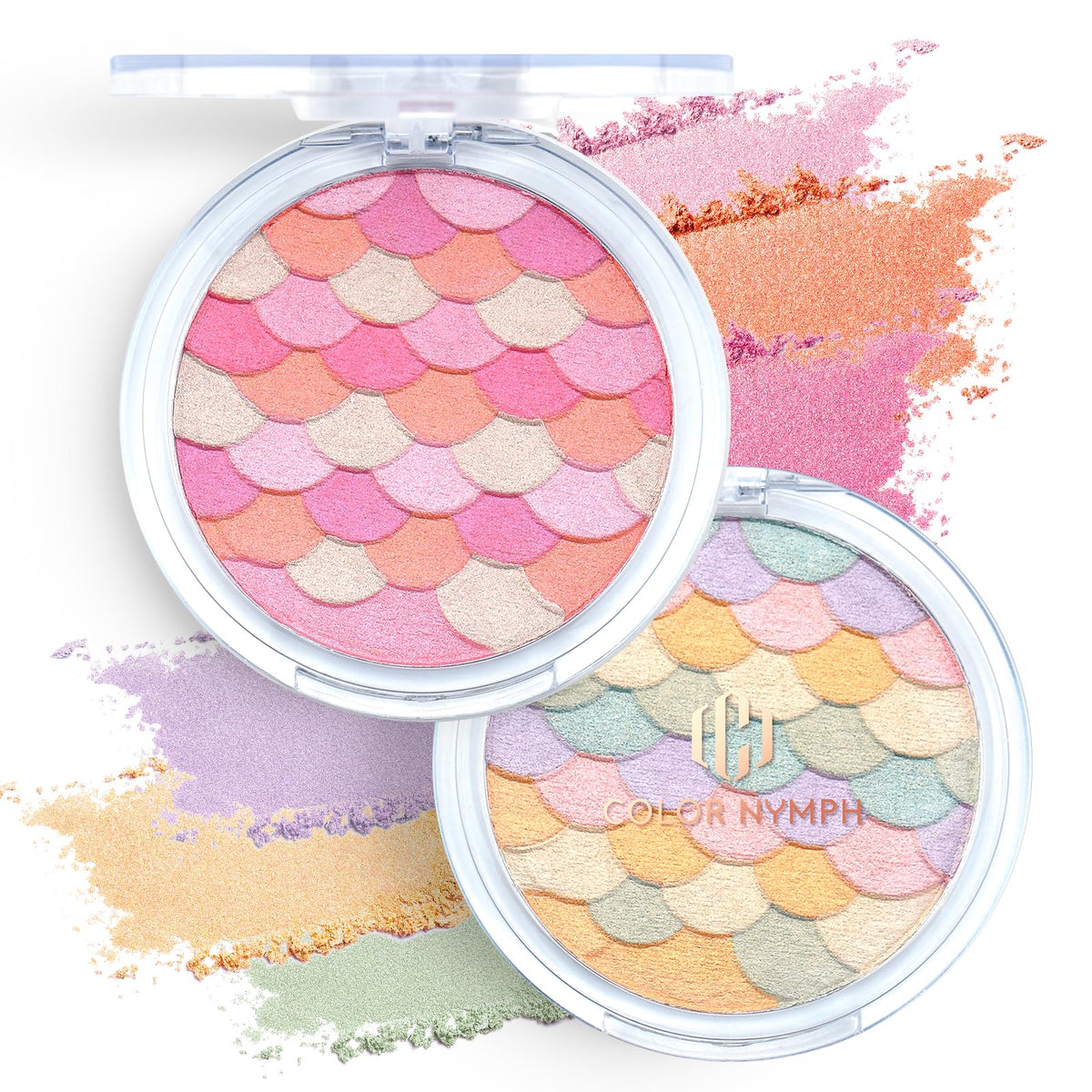 Color Nymph mermaid-design palette cover with whimsical art, premium packaging, great for gifting