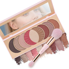 Color Nymph Naked Eyeshadow Palette with rose-gold packaging for versatile day-to-night looks.