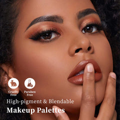 Color Nymph Naked Eyeshadow Palette offers rosy-pink to champagne highlights for versatility.