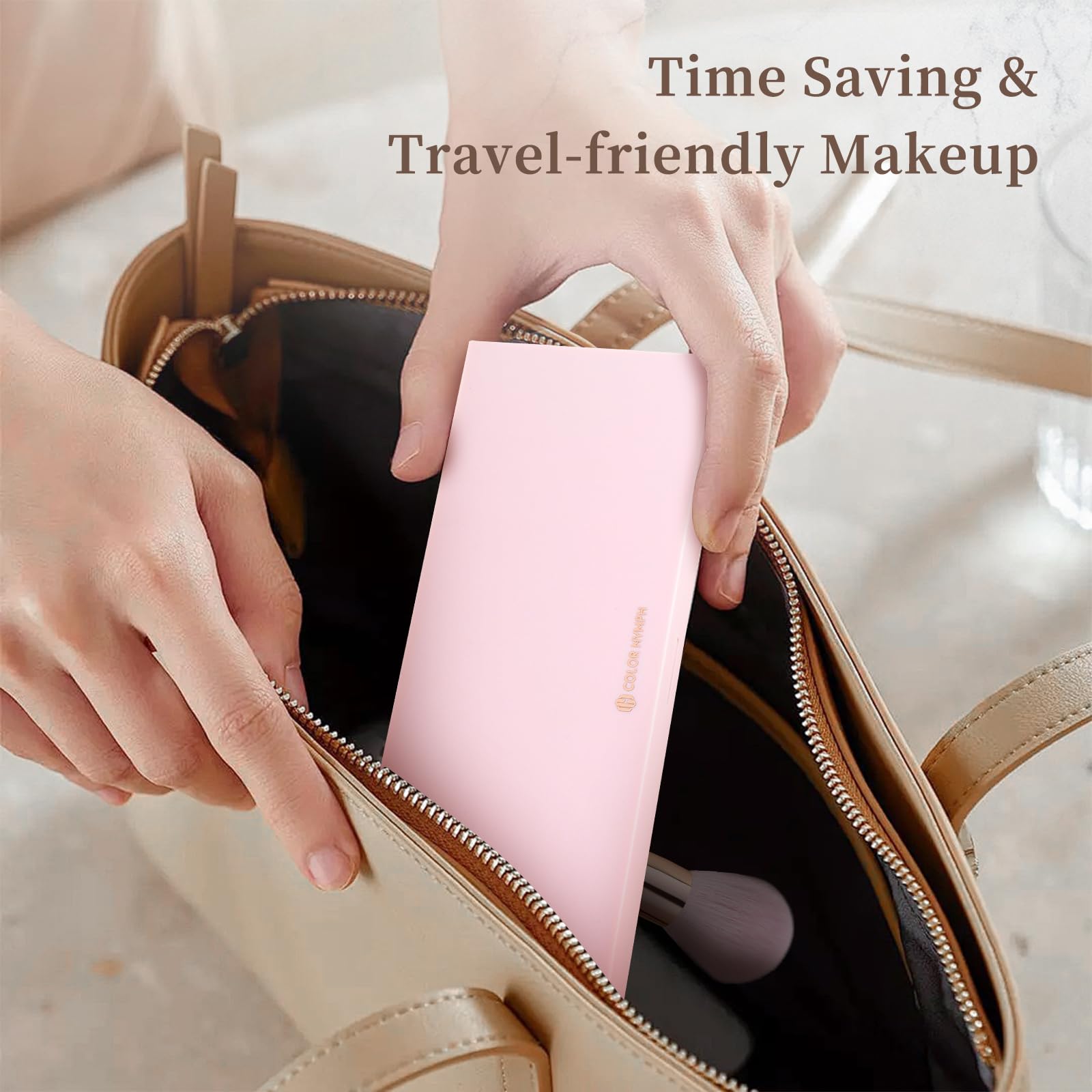 Color Nymph Naked Eyeshadow Palette is travel-friendly and organized for easy packing.