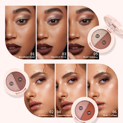 Color Nymph shimmer shades used as highlighter for glow.