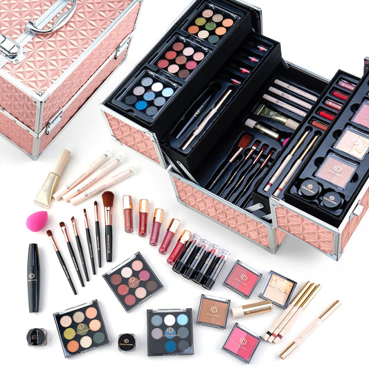 Color Nymph train case full makeup kit for teens