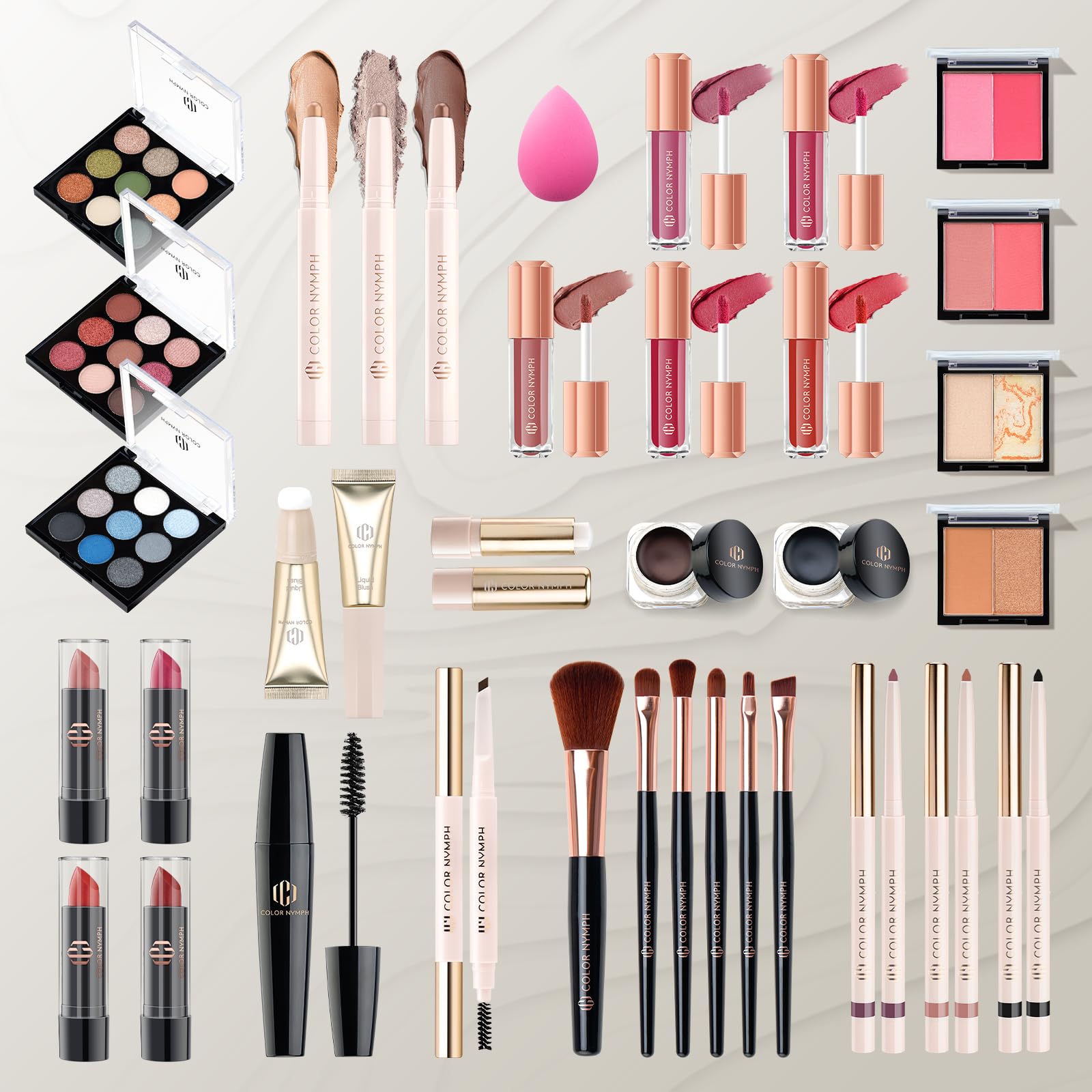 Color Nymph travel makeup case ready for on-the-go touchups