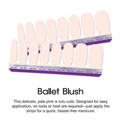 Color Street Ballet Blush pale pink creme finish on nails for subtle elegance