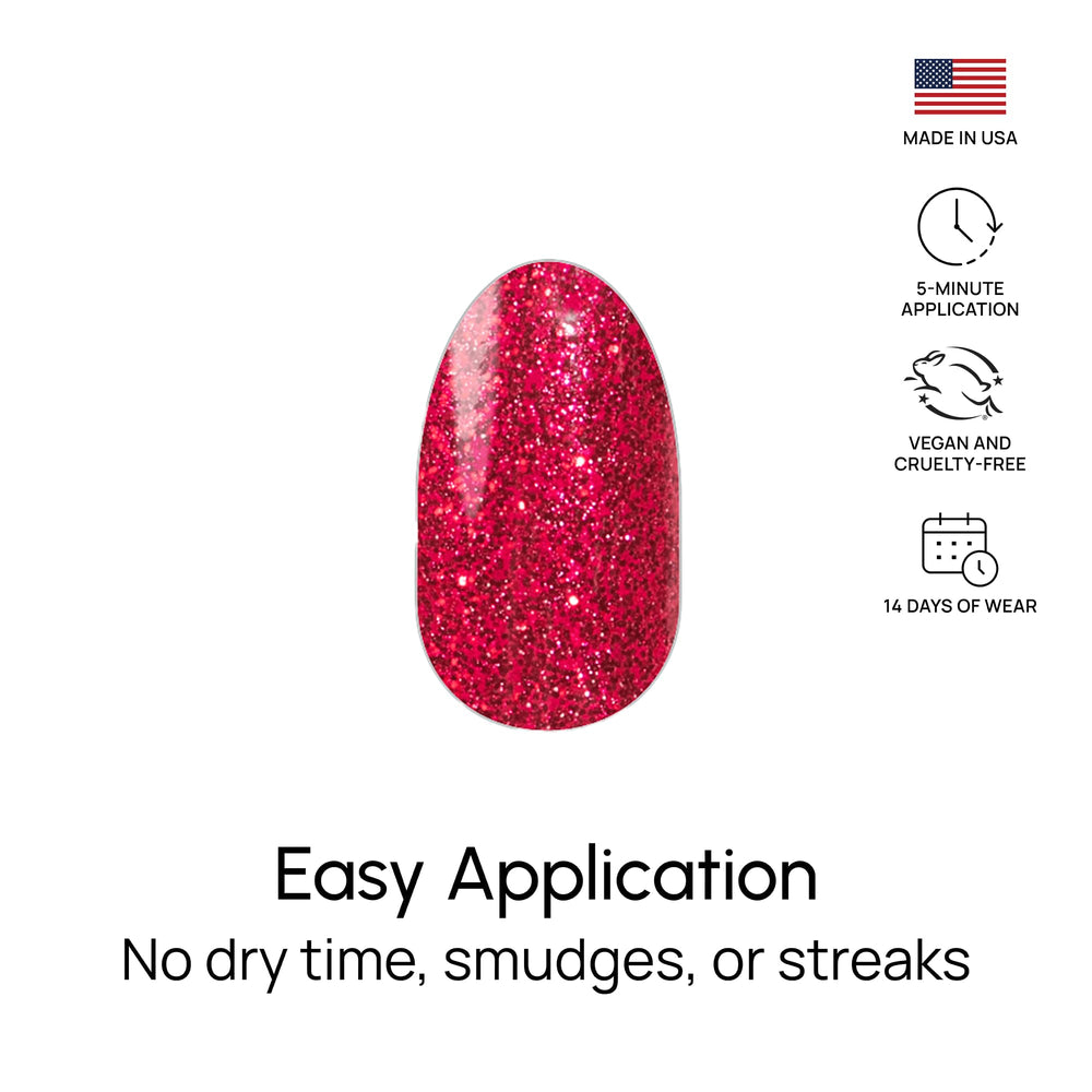 Color Street Cherry on Top nail strips made in the USA