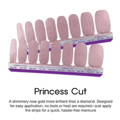 Color Street Princess Cut 16 double-ended strips offer versatile manicure options.