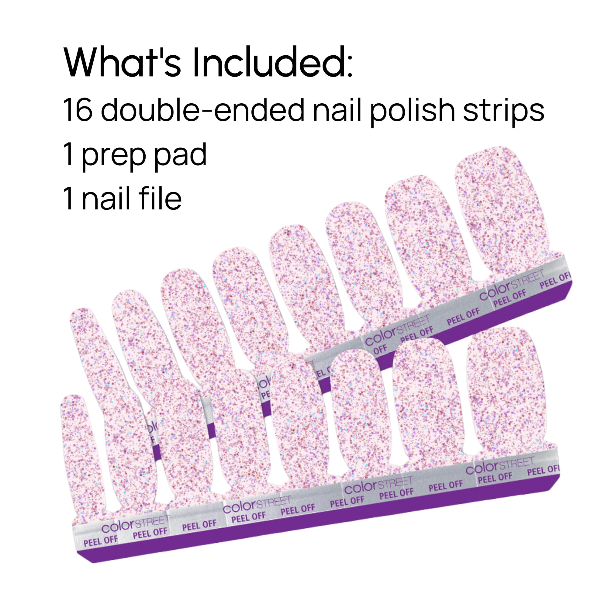 Color Street Shimmer Down Made in the USA with 100% real nail polish strips.