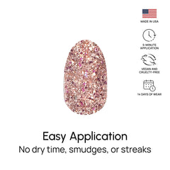 Color Street Tokyo Lights holographic sparkle detail ideal for celebrations.
