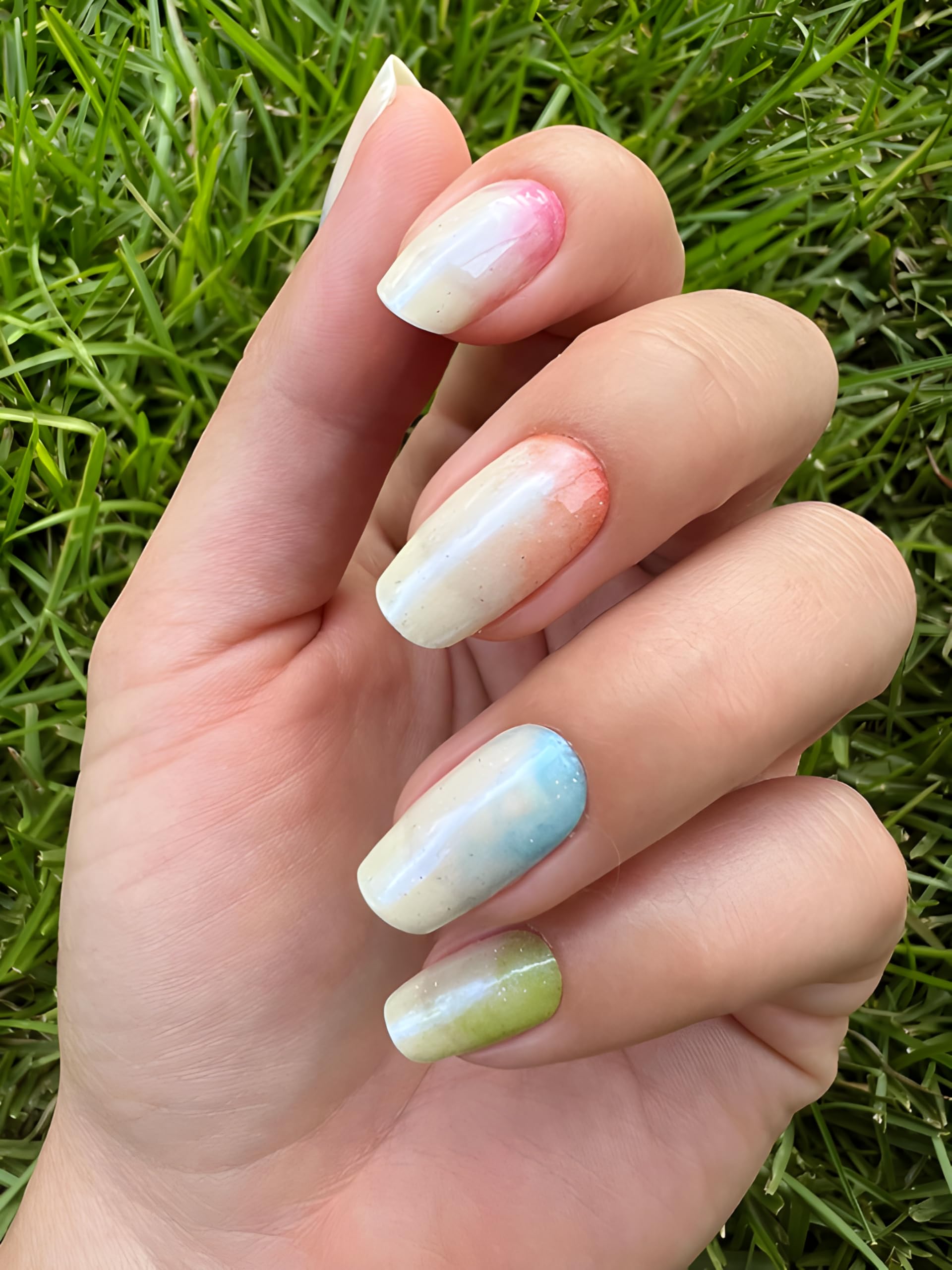 Color Street Under the Clouds application demonstration highlighting easy peel.