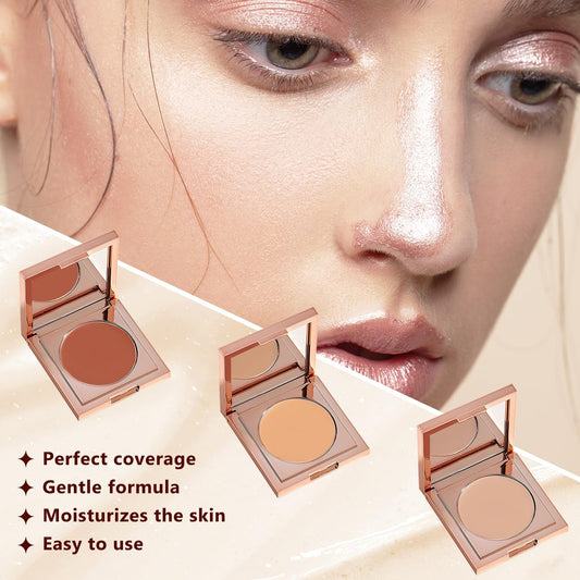 Colored Clay CC Undereye Corrector light-medium peach swatch for natural color correction.