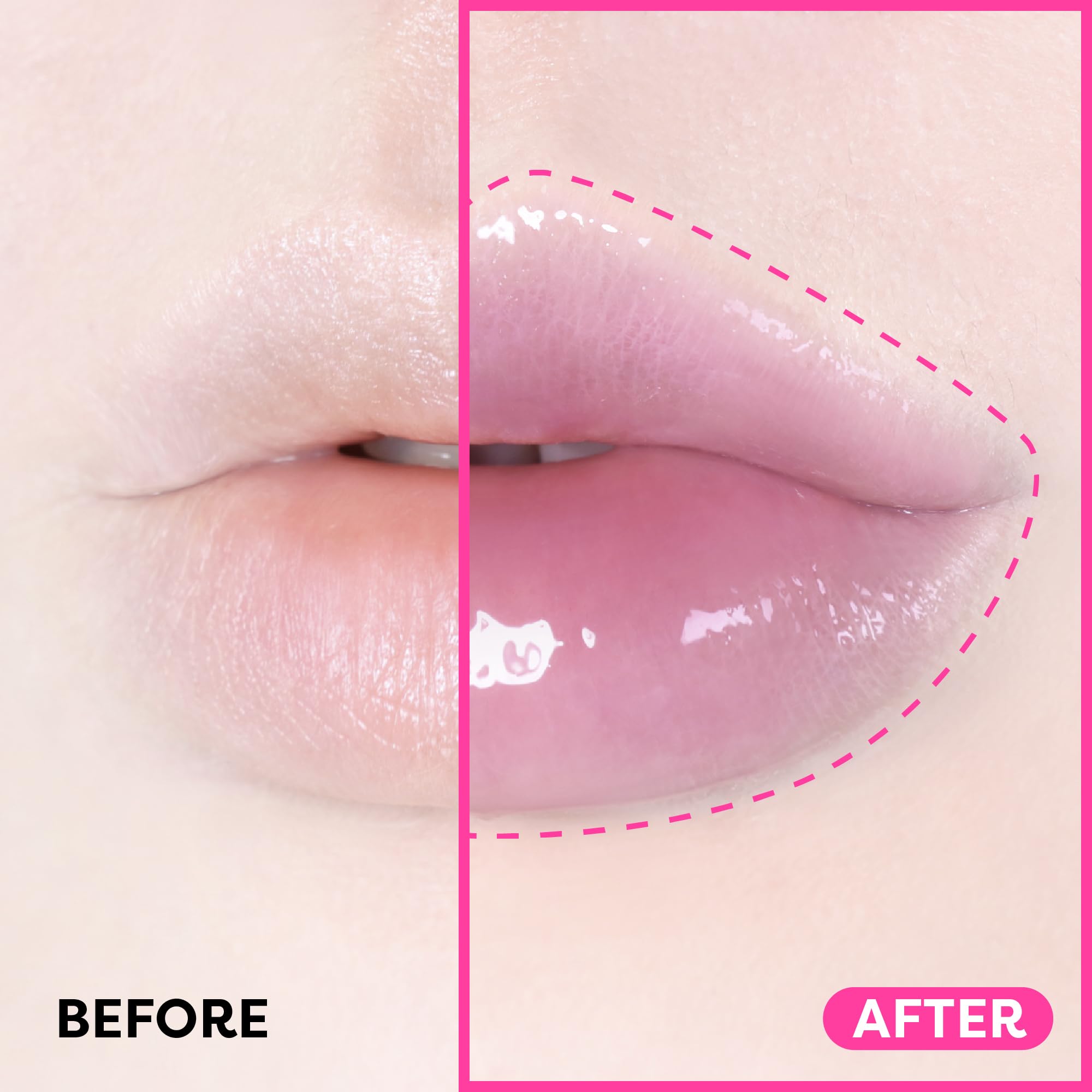 COLORGRAM Fruity Glass Gloss 01 Grape Black applicator tip demonstrates precise coverage.