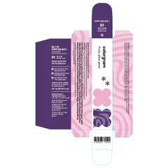 COLORGRAM Fruity Glass Gloss 01 Grape Black travel-friendly compact for touch-ups.