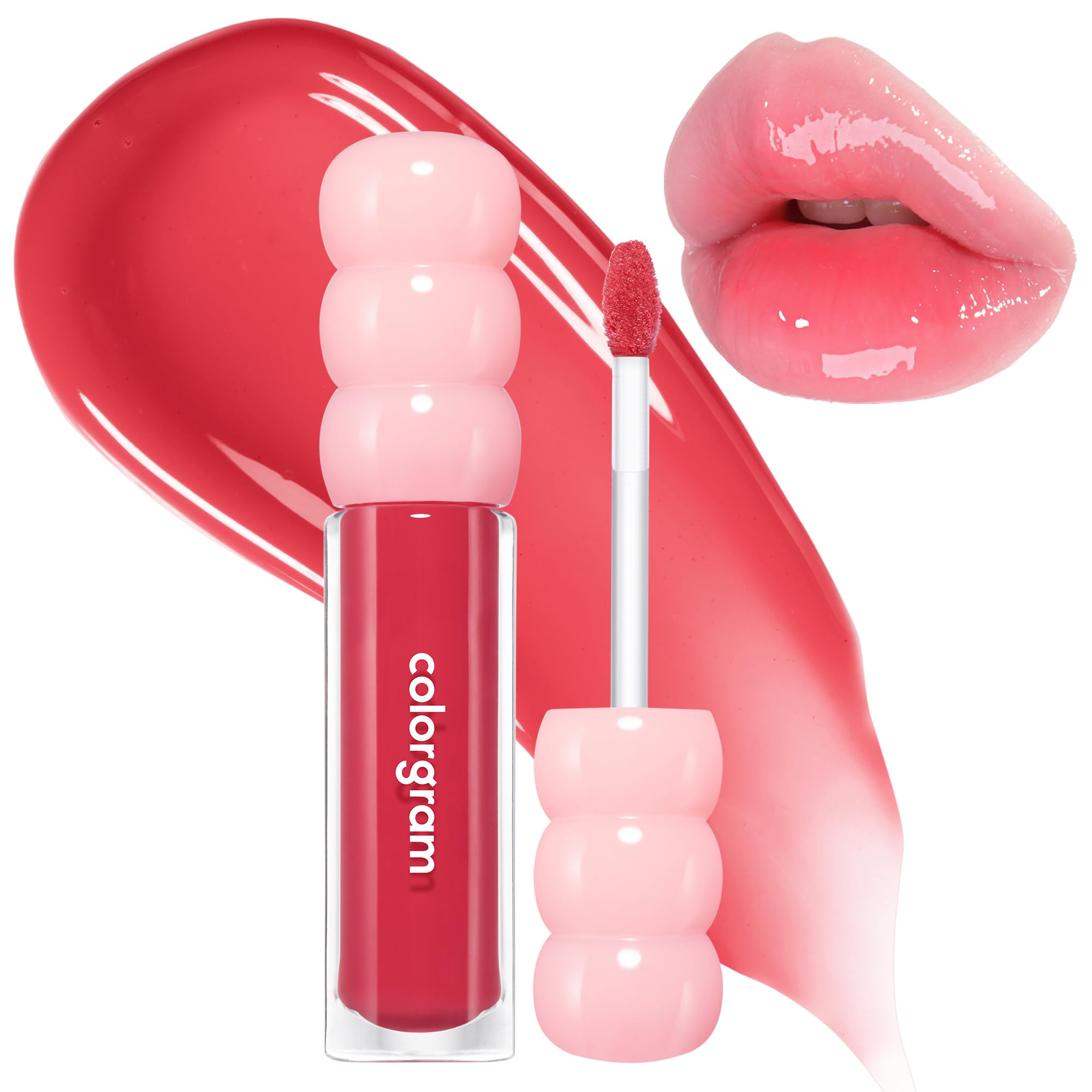 COLORGRAM Fruity Glass Gloss bottle in Baby Lychee for glass-like shine.