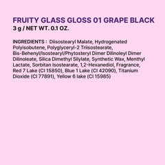 COLORGRAM Fruity Glass Gloss packaging showcases compact, travel-friendly design.