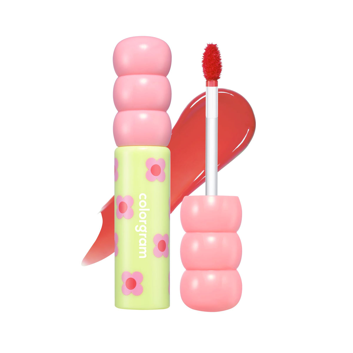 COLORGRAM Fruity Glass Tint 02 Dewy Grapefruit bottle with a juicy, high-shine finish.