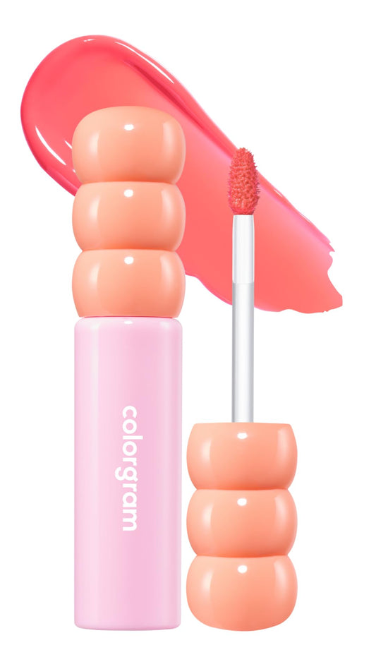 COLORGRAM Fruity Glass Tint 11 Bubbles Pink bottle with glass-like shine.