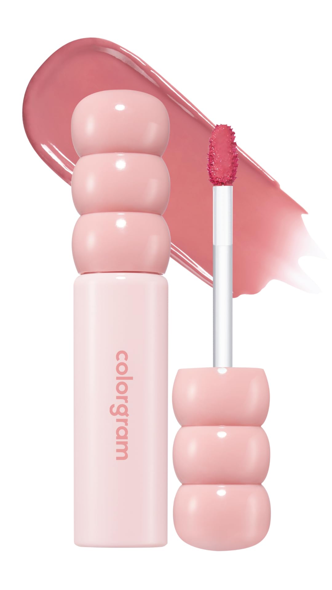 COLORGRAM Fruity Glass Tint 14 Sulky Lychee bottle for radiant, dewy lips.