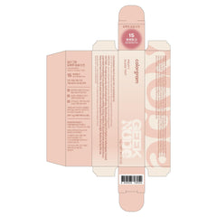COLORGRAM Fruity Glass Tint 15 Satisfied Fig dewy look enhances natural lip contour.
