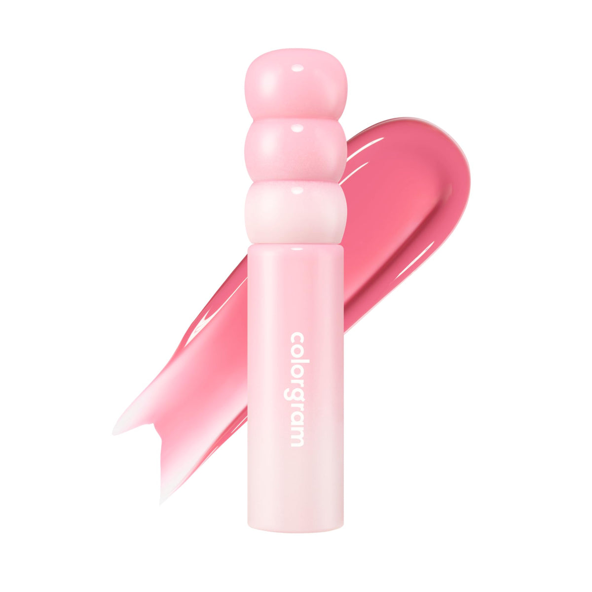 COLORGRAM Fruity Glass Tint Milk 01 Berry Amazing swatch shows sheer, hydrating color