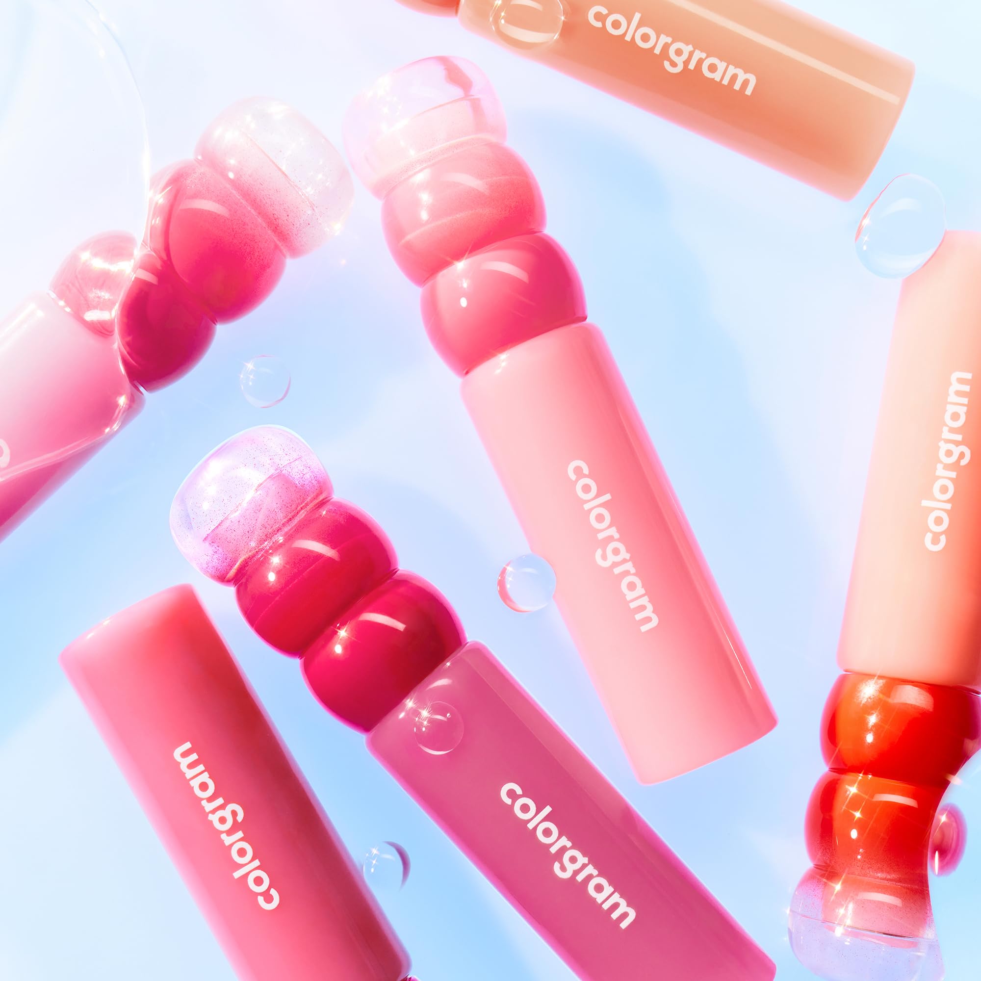 COLORGRAM Fruity Water Tint 02 Bunny Pink natural tone on skin close-up.