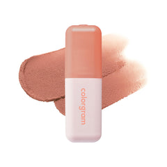 Colorgram Nude Blur Tint 01 Salmon Beige lip swatch showing natural color and blur