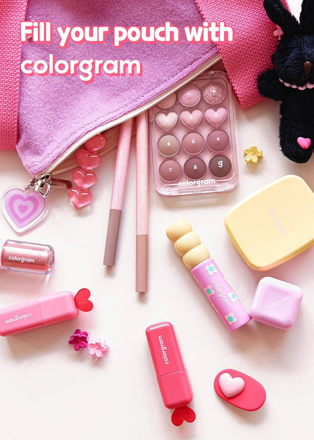 COLORGRAM Pin Point design highlights calculator motif for quick shade experimentation