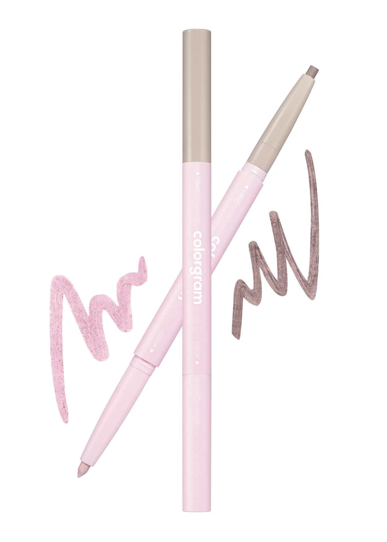 COLORGRAM Under Eye Highlighter Stick 06 Cool Pink cap close-up for precise aegyo-sal shading.