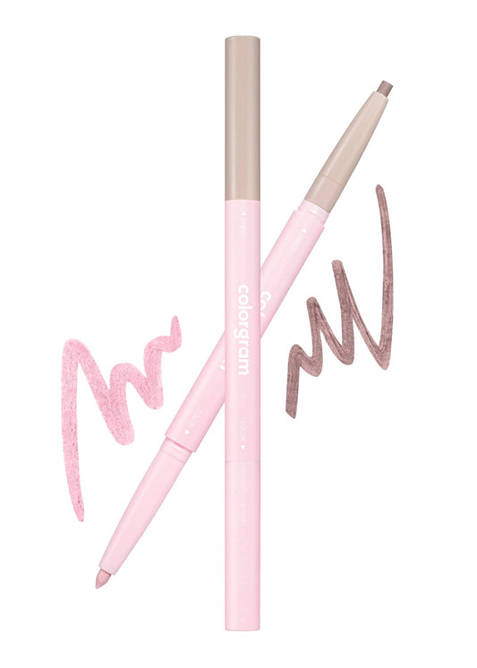 COLORGRAM Under Eye Highlighter Stick 06 Cool Pink cap close-up for precise aegyo-sal shading.