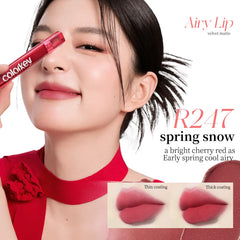 COLORKEY Airy Velvet Lip Tint range offers versatile colors for daily looks.