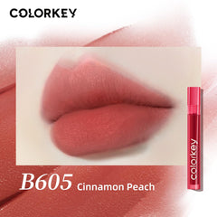COLORKEY Airy Velvet Lip Tint wear-test demonstrates long-lasting matte color