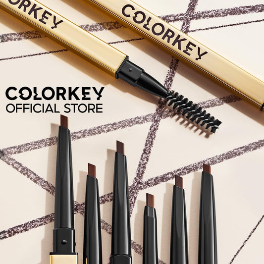 COLORKEY Contour Sketch Eyebrow Pencil triangular core allows natural-looking density