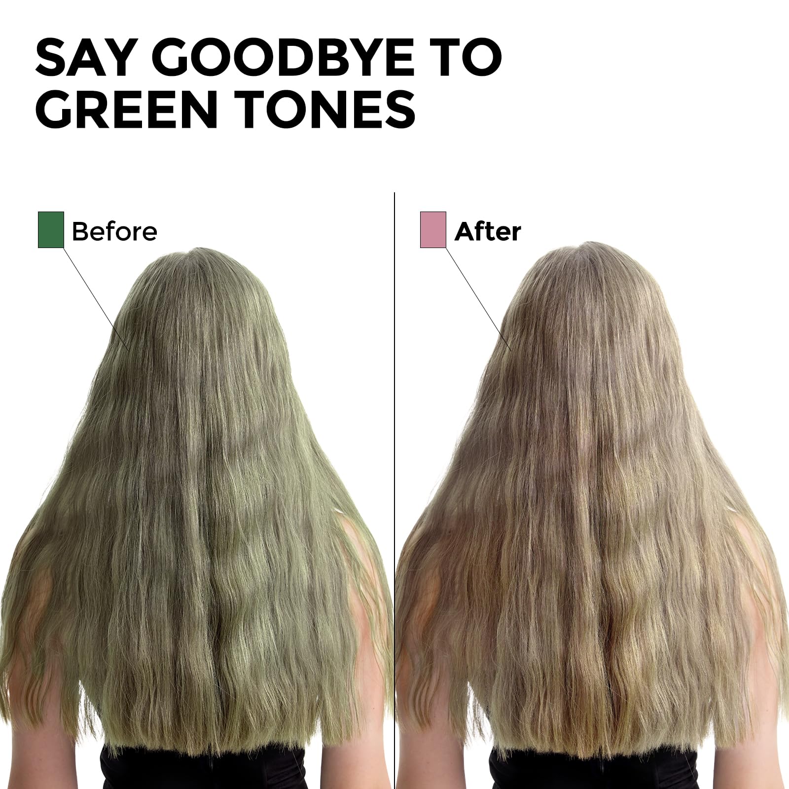 COLORLOMO Bye Bye Green foamy-lather cleanses while neutralizing green undertones.
