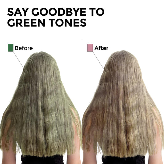 COLORLOMO Bye Bye Green foamy-lather cleanses while neutralizing green undertones.