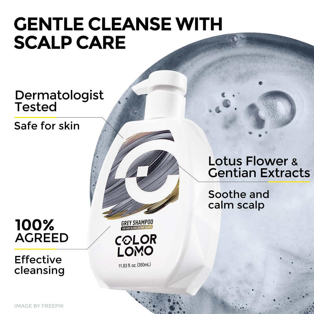 COLORLOMO dermatologist-approved label signals safe use for color-treated hair.