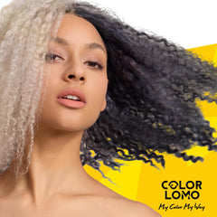COLORLOMO Ultra Color Safe Shampoo foam during rinse reveals subtle shine.