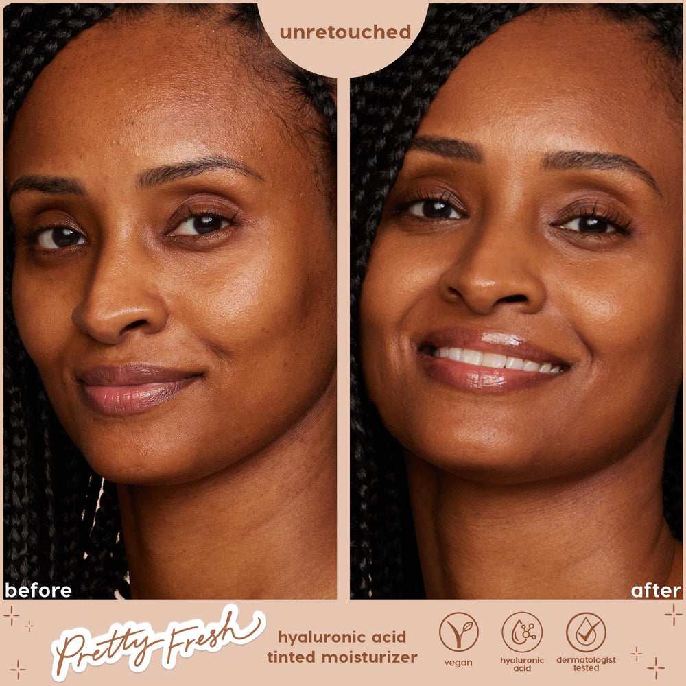 ColourPop Pretty Fresh brush application highlighting buildable medium coverage