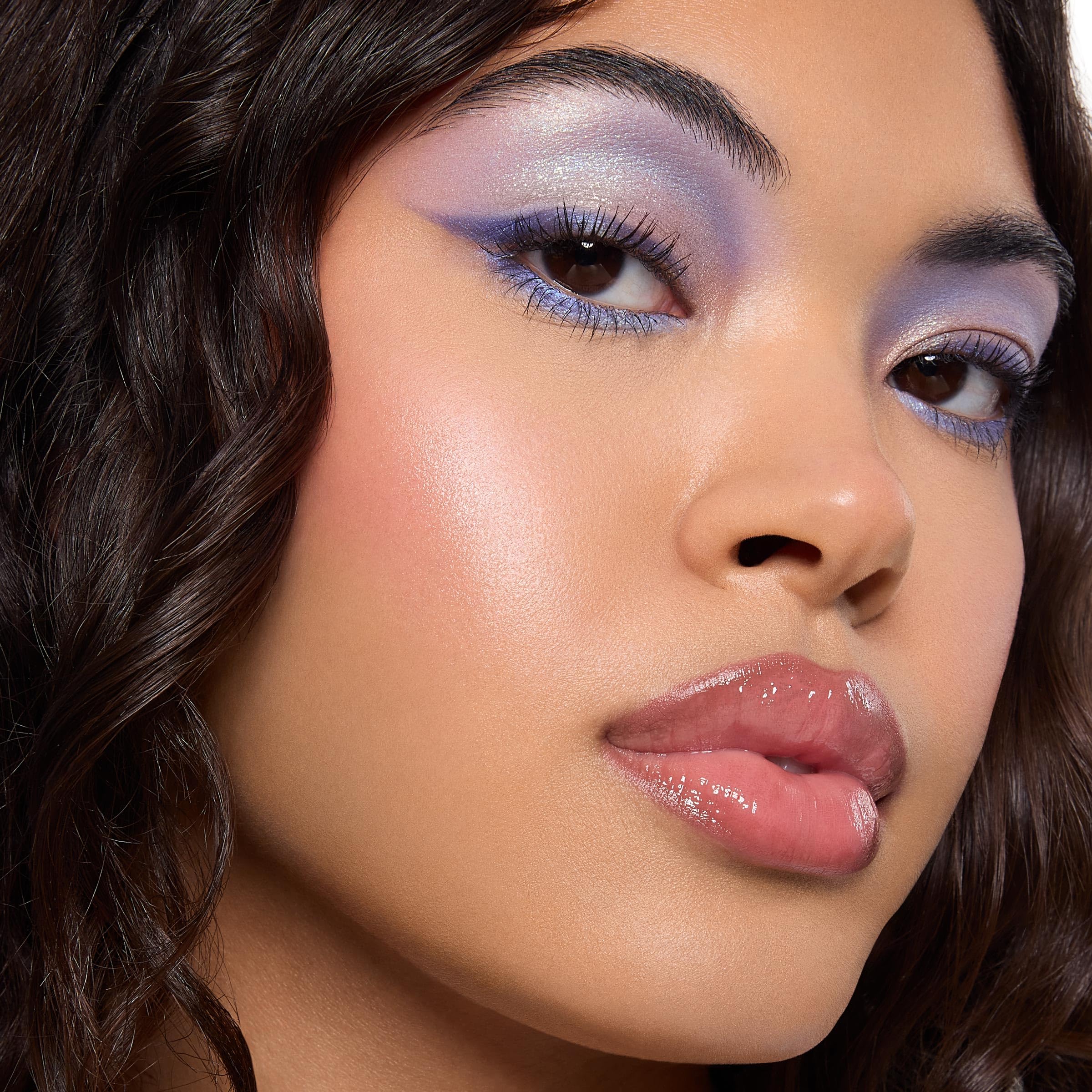 ColourPop Stitch Beach Dreamin’ palette swatches reveal pink, aqua, and green shades for bold looks