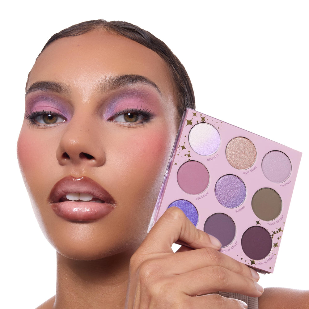 ColourPop All Amethyst palette cool-toned purples suit creative makeup experimentation.