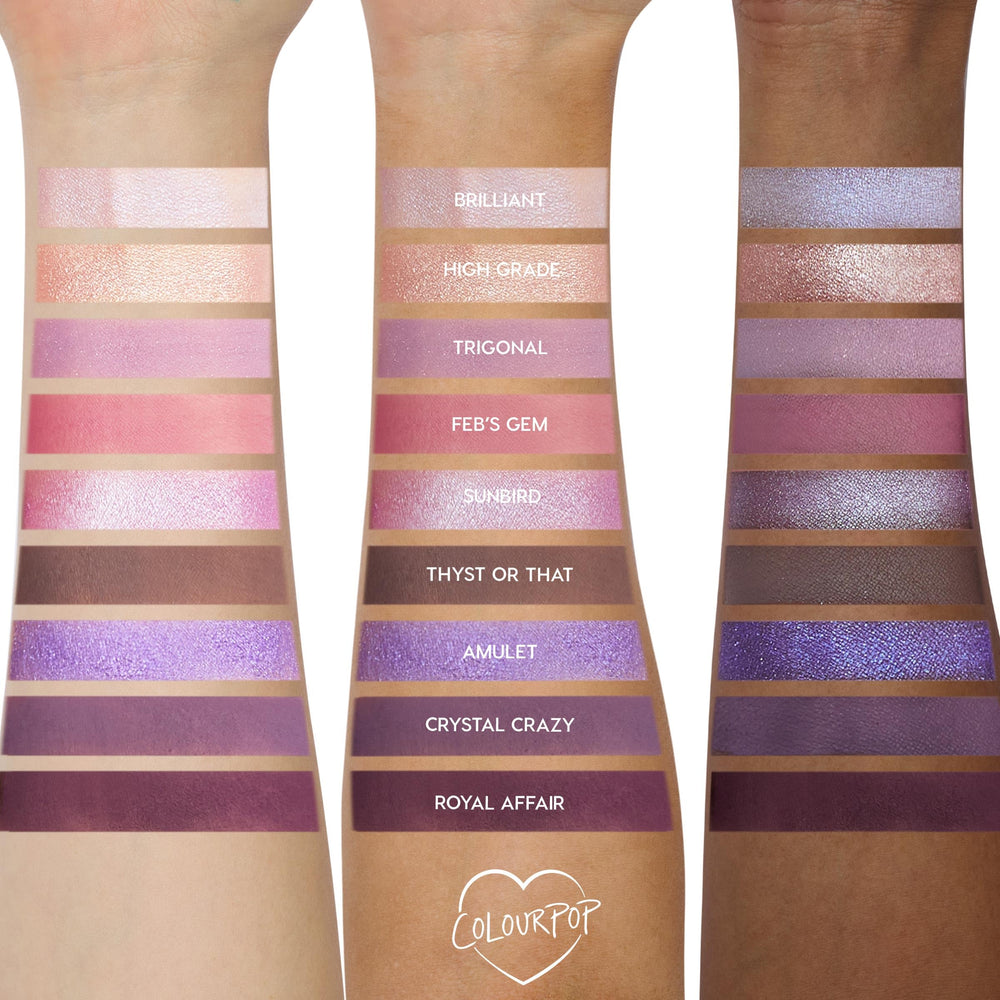 ColourPop All Amethyst palette duo-chrome finish for versatile day-to-night glam.