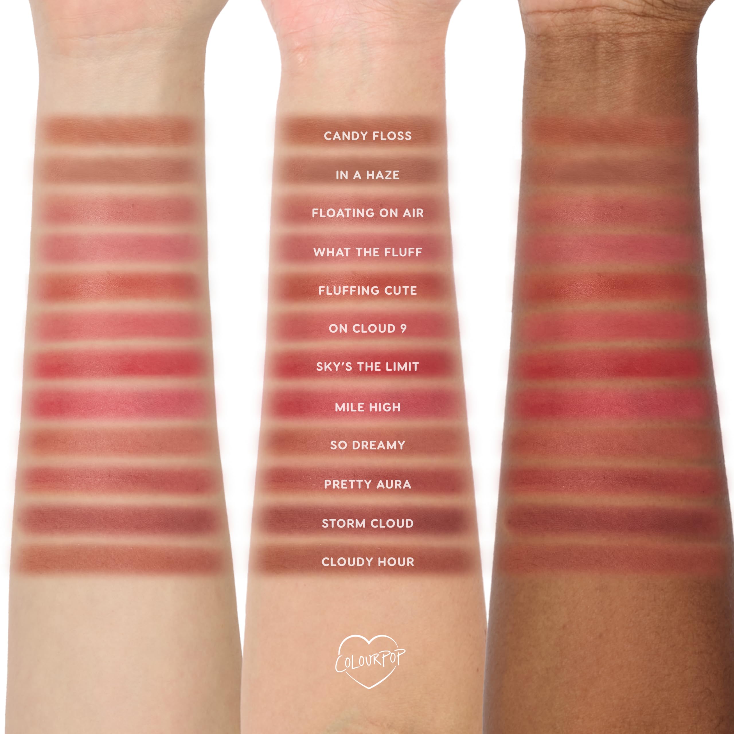 ColourPop Cloud Whip diffused finish image captures a soft, modern matte look.