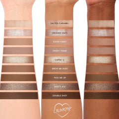ColourPop Deja Brew brush-friendly layout, ideal with fluffy blends.
